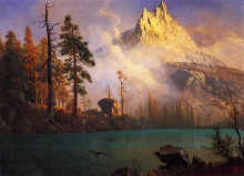 Картина "mountain lake" художника "бирштадт альберт"