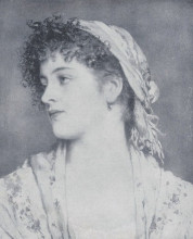 Копия картины "portrait angiolina" художника "блаас эжен де"