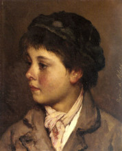 Картина "portrait of a young boy" художника "блаас эжен де"