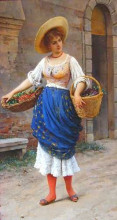 Копия картины "the fruit seller" художника "блаас эжен де"