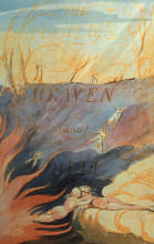 Репродукция картины "бракосочетание неба и ада" художника "блейк уильям"