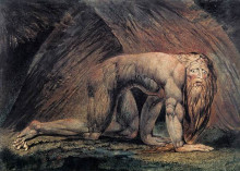 Репродукция картины "навуходоносор" художника "блейк уильям"