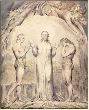 Копия картины "иллюстрации к поэме джона мильтона &quot;потерянный рай&quot;" художника "блейк уильям"