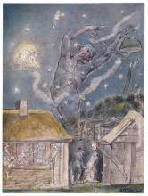 Репродукция картины "гоблин" художника "блейк уильям"
