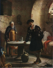 Копия картины "christian ii imprisoned in the tower at s&#248;nderborg castle" художника "блох карл"