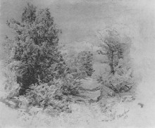 Репродукция картины "trees" художника "богаевский константин"