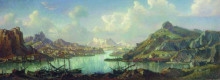 Копия картины "старая гавань" художника "богаевский константин"
