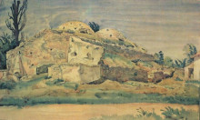 Репродукция картины "старые бани в карасубазаре" художника "богаевский константин"