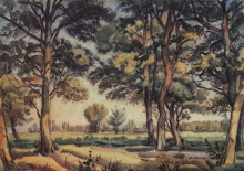 Копия картины "деревья" художника "богаевский константин"