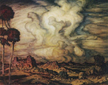 Копия картины "облако" художника "богаевский константин"
