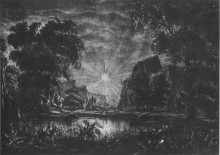 Копия картины "вечернее солнце" художника "богаевский константин"
