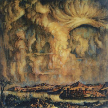 Репродукция картины "облако" художника "богаевский константин"