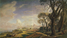 Копия картины "пейзаж с деревьями" художника "богаевский константин"