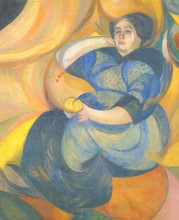 Копия картины "female portrait" художника "богомазов александр"