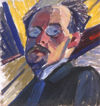 Репродукция картины "self-portrait" художника "богомазов александр"